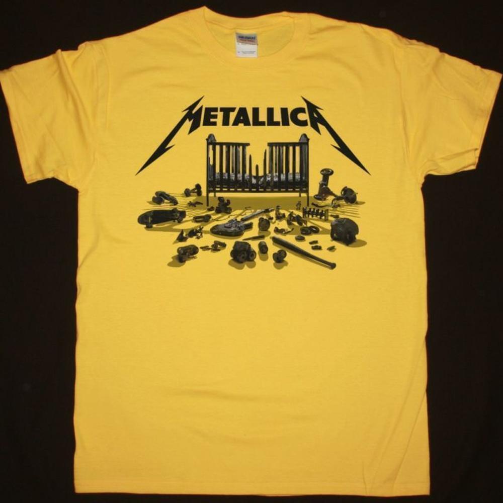 Metallica 72 Seasons Retro Music Fan Concert Graphic Yellow T-Shirt